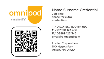 Picture of Omnipod Print QR Business Card