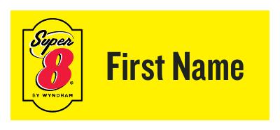 Show details for Super 8 Name Badge_C