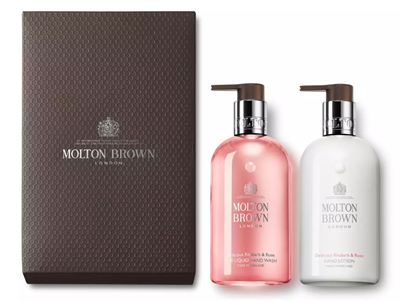 Picture of Molton Brown - Delicious Rhubarb & Rose Hand Wash & Lotion Set