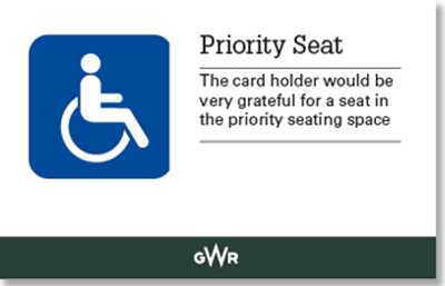 Picture of Priority Seat Card Oct 2020